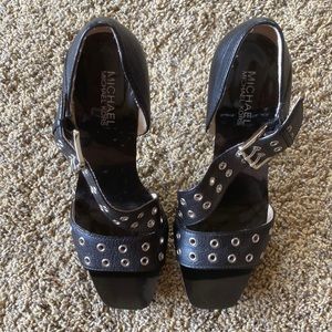 Michael Kors leather upper stiletto heels
